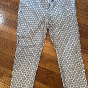 Banana Republic Blue and White Polka Dot Pants